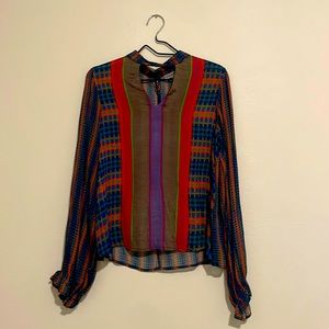Anthropologie Conditions Apply Silk Blouse